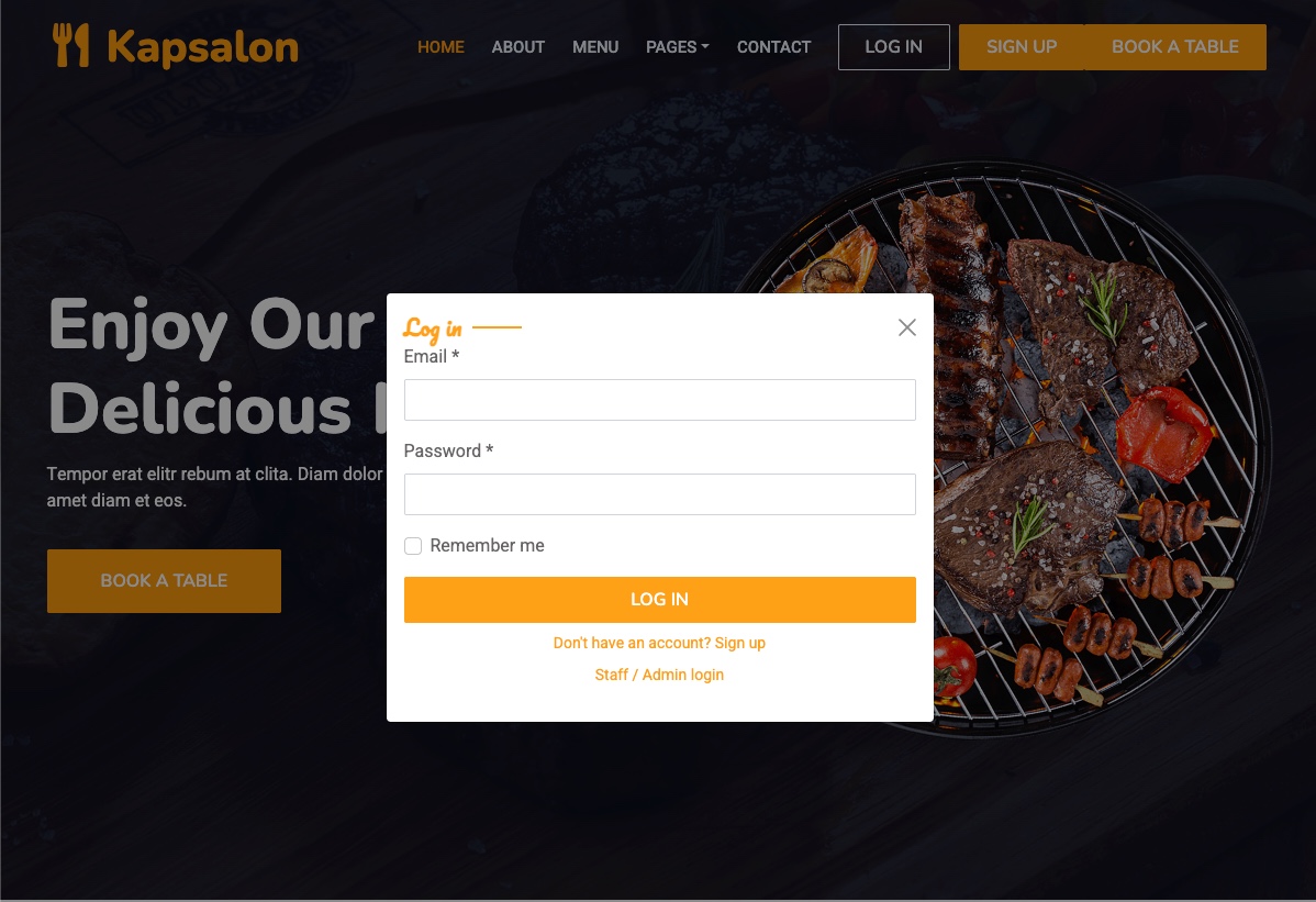 Restaurant Management System