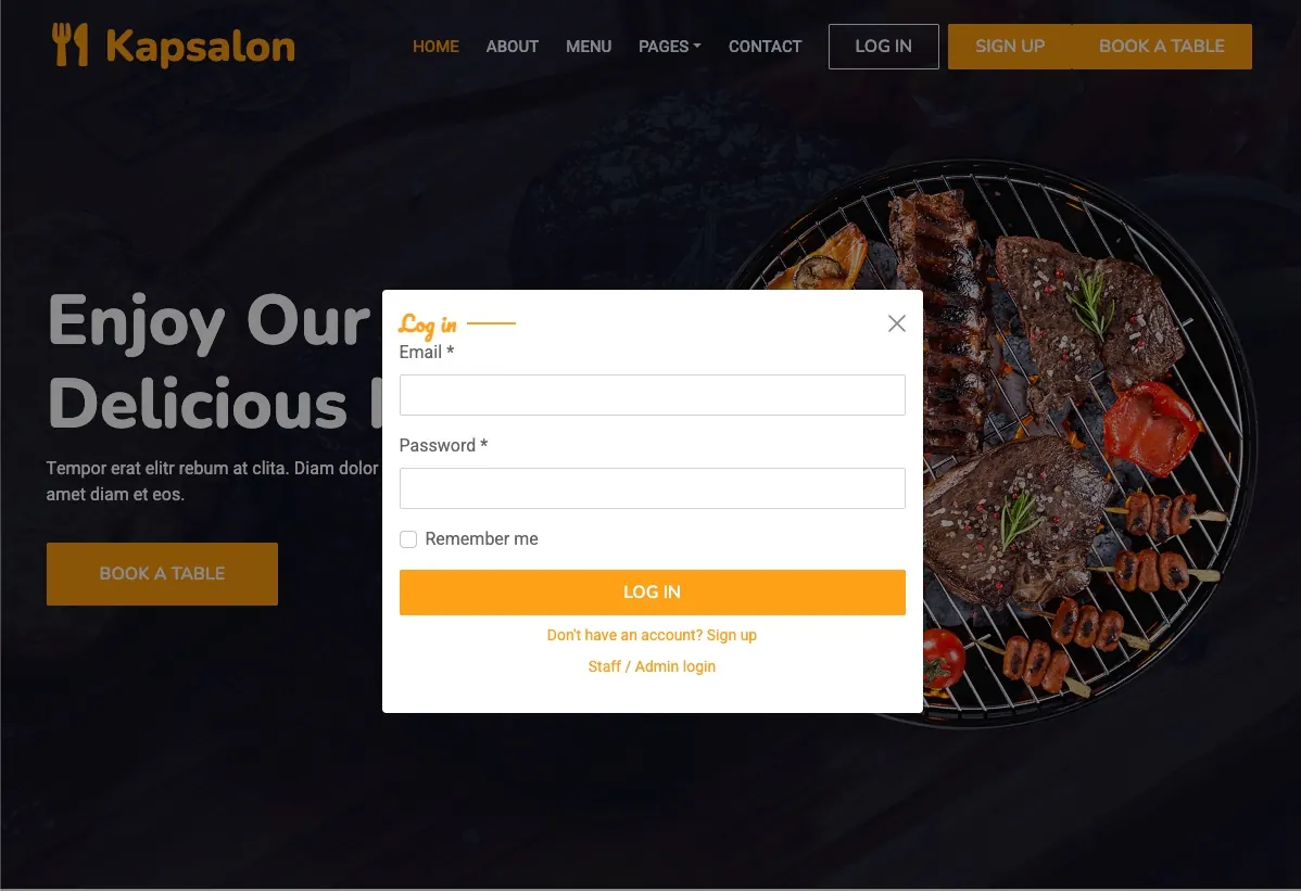 Restaurant Management System